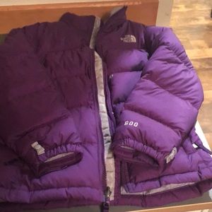 Girls purple north face